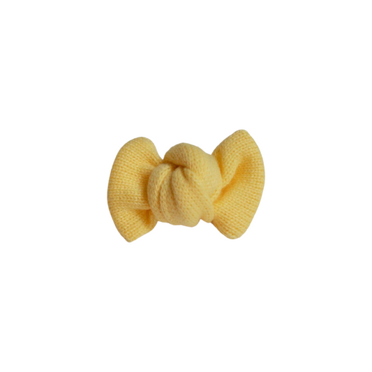 Lemon Sorbet Knit Bow
